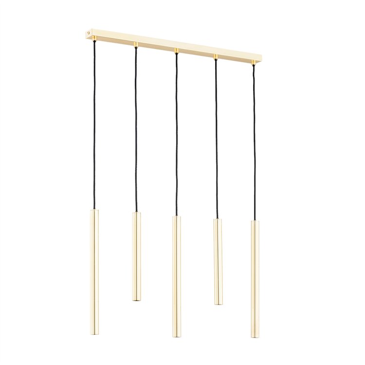 COLLET ZŁOTA 5xG9 LED Alfa Lampa Wisząca