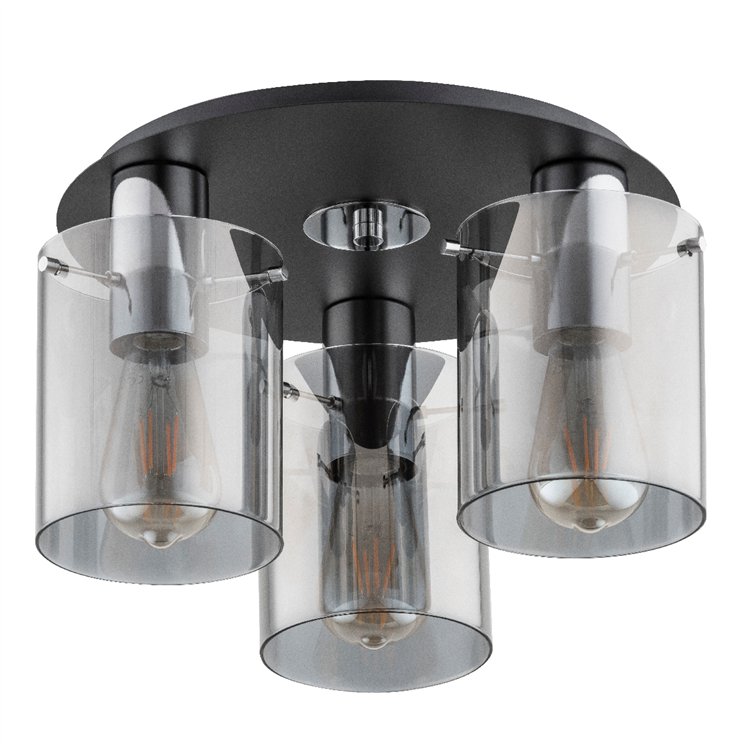 ATMAN CHROM 3xE27 Alfa Lampa Sufitowa
