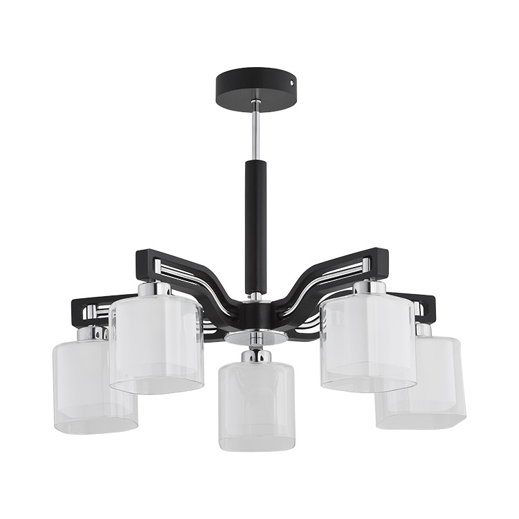CONSUL DREWNIANA 5xE14 Alfa Lampa Sufitowa 21365