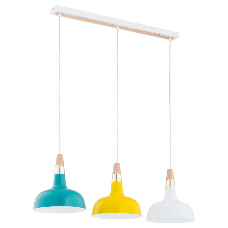 RODOS WIELOKOLOROWA 3xE27 Alfa Lampa Wisząca 62485