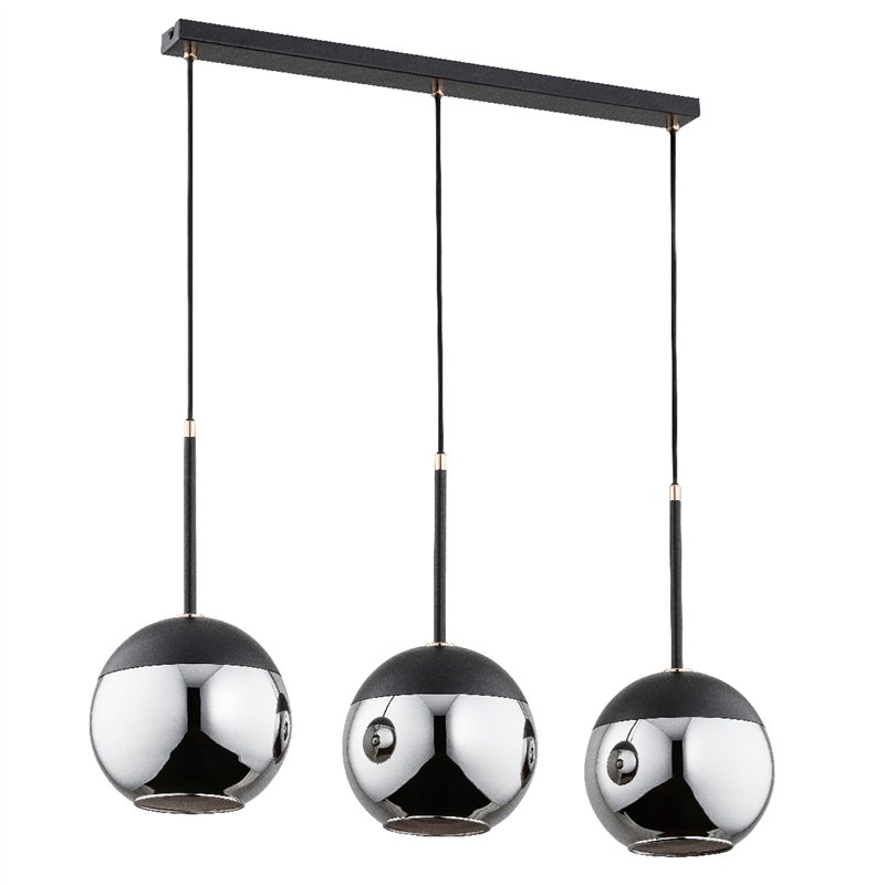 VOLDA CZARNA 3xE27 Alfa Lampa Wisząca VOLDA CZARNA 3xE27 Alfa Lampa Wisząca