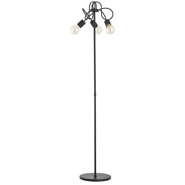 LUPO CZARNA 3xE27 Alfa Lampa Stojąca