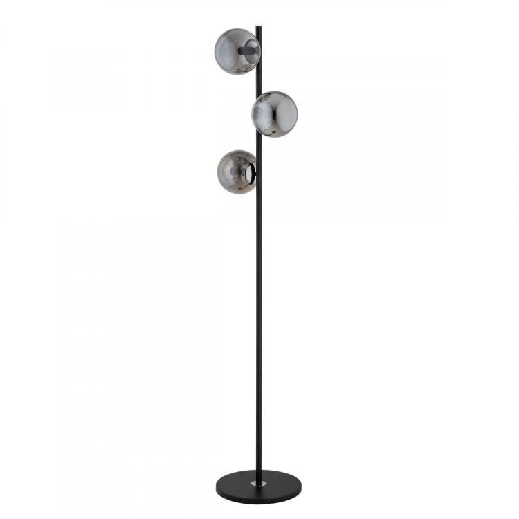 MALAGA CZARNA & CHROM 3xE14 Alfa Lampa Stojąca 9290