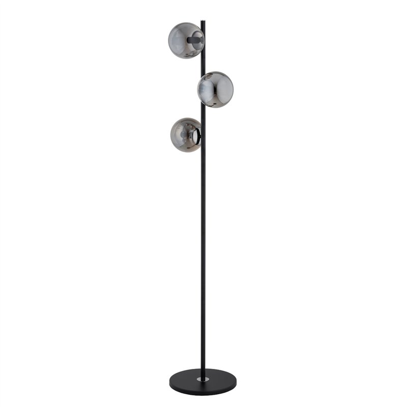 MALAGA CZARNA & CHROM 3xE14 Alfa Lampa Stojąca MALAGA CZARNA & CHROM 3xE14 Alfa Lampa Stojąca