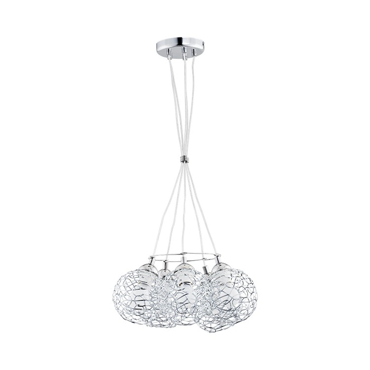 AMASO CHROM 5xE27 Alfa Lampa Wisząca 20375