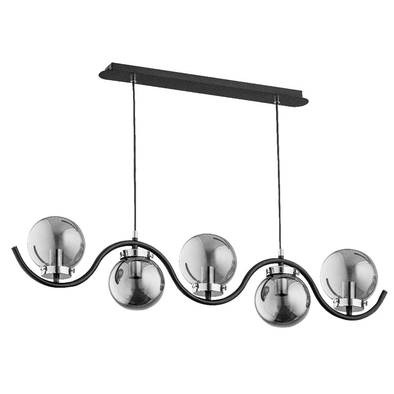 KORDA CHROM 5xE14 Alfa Lampa Wisząca KORDA CHROM 5xE14 Alfa Lampa Wisząca