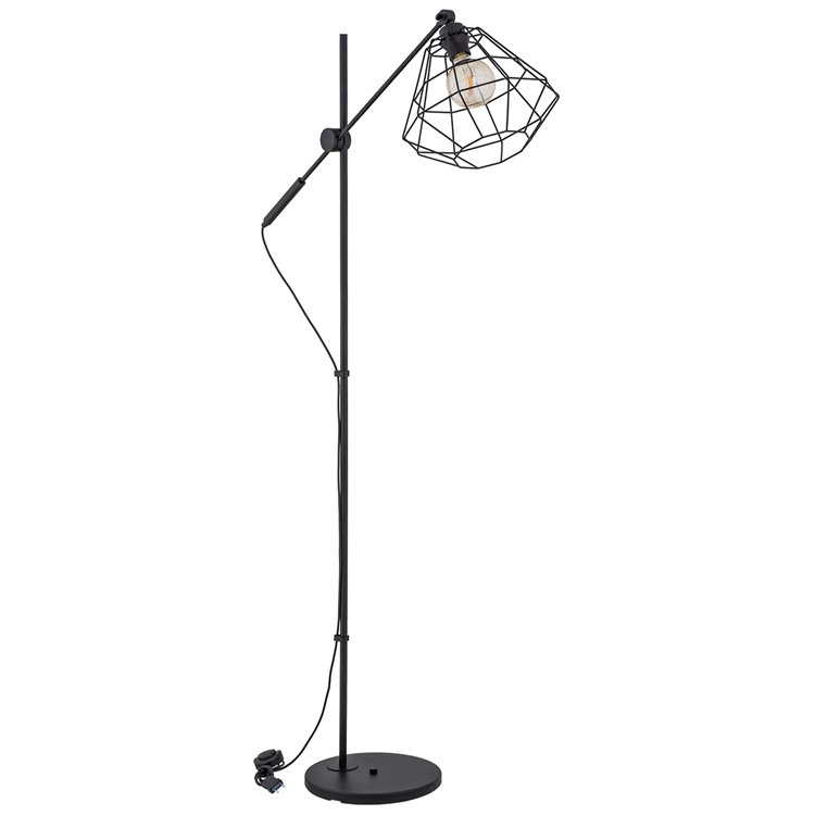 BOOGIE BIS CZARNA 1xE27 Alfa Lampa Stojąca