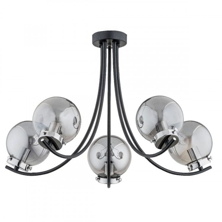 DORA CZARNA 5xE14 Alfa Lampa Sufitowa 62150