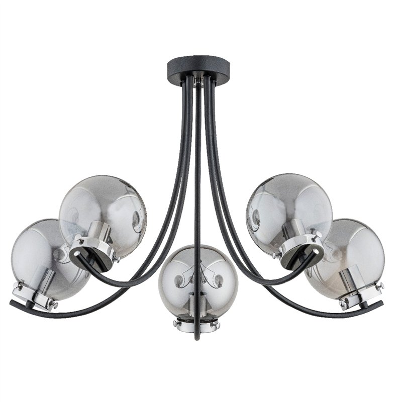 DORA CZARNA 5xE14 Alfa Lampa Sufitowa DORA CZARNA 5xE14 Alfa Lampa Sufitowa