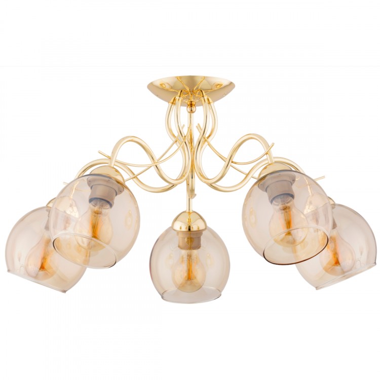 NARIA ZŁOTA 5xE27 Alfa Lampa Sufitowa 63207