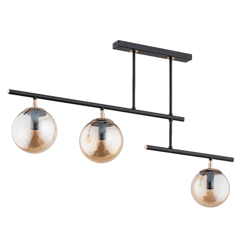 NOSCA CZARNA 3xE14 Alfa Lampa Sufitowa NOSCA CZARNA 3xE14 Alfa Lampa Sufitowa