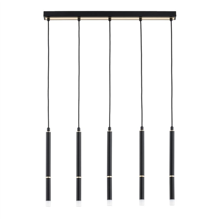 DERANY CZARNA & ZŁOTA 5xG9 Alfa Lampa Wisząca