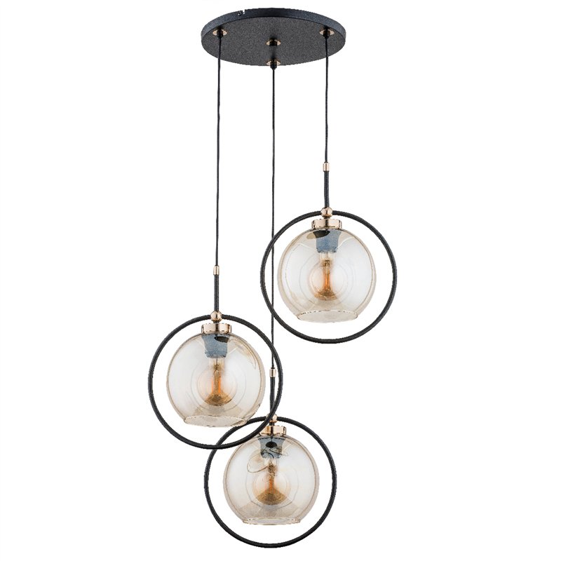 SELDI CZARNA 3xE27 Alfa Lampa Wisząca SELDI CZARNA 3xE27 Alfa Lampa Wisząca