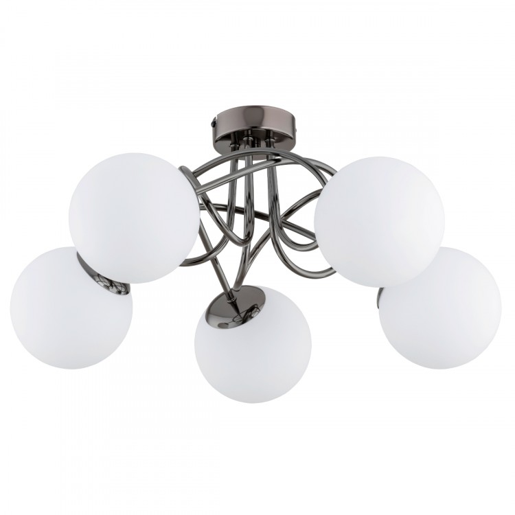 BANKO CZARNY CHROM 5xE14 Alfa Lampa Sufitowa 63202