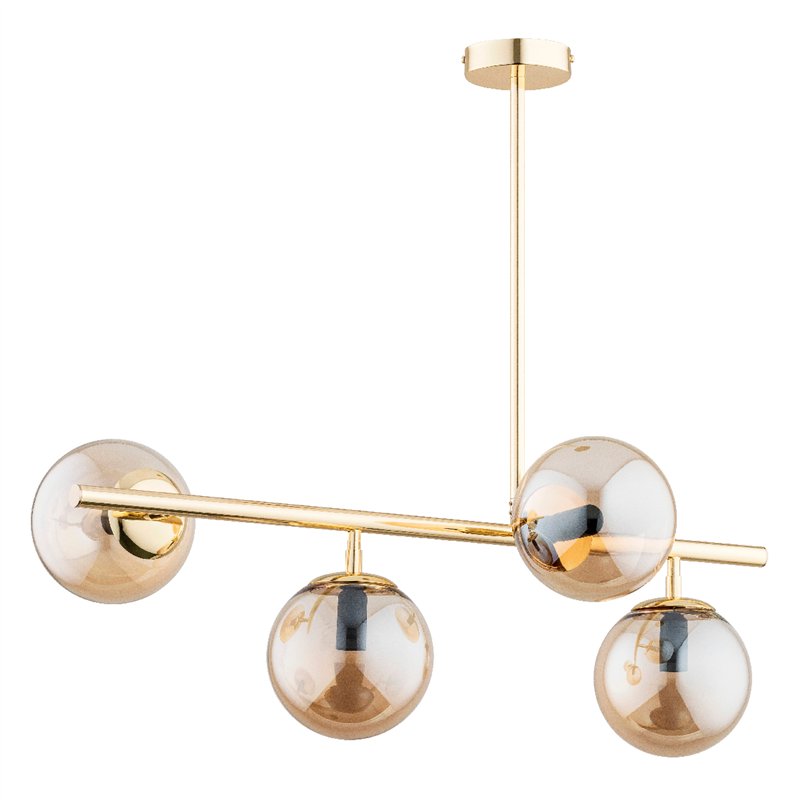 LUNGO ZŁOTA 4xE14 Alfa Lampa Sufitowa LUNGO ZŁOTA 4xE14 Alfa Lampa Sufitowa