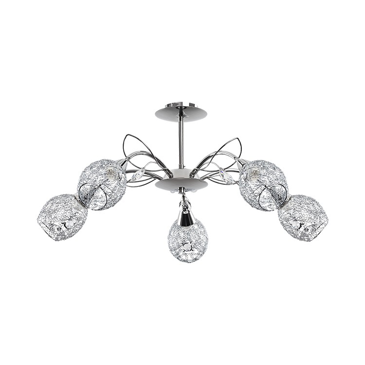 MARLENA CHROM 5xE14 Alfa Lampa Sufitowa 17985