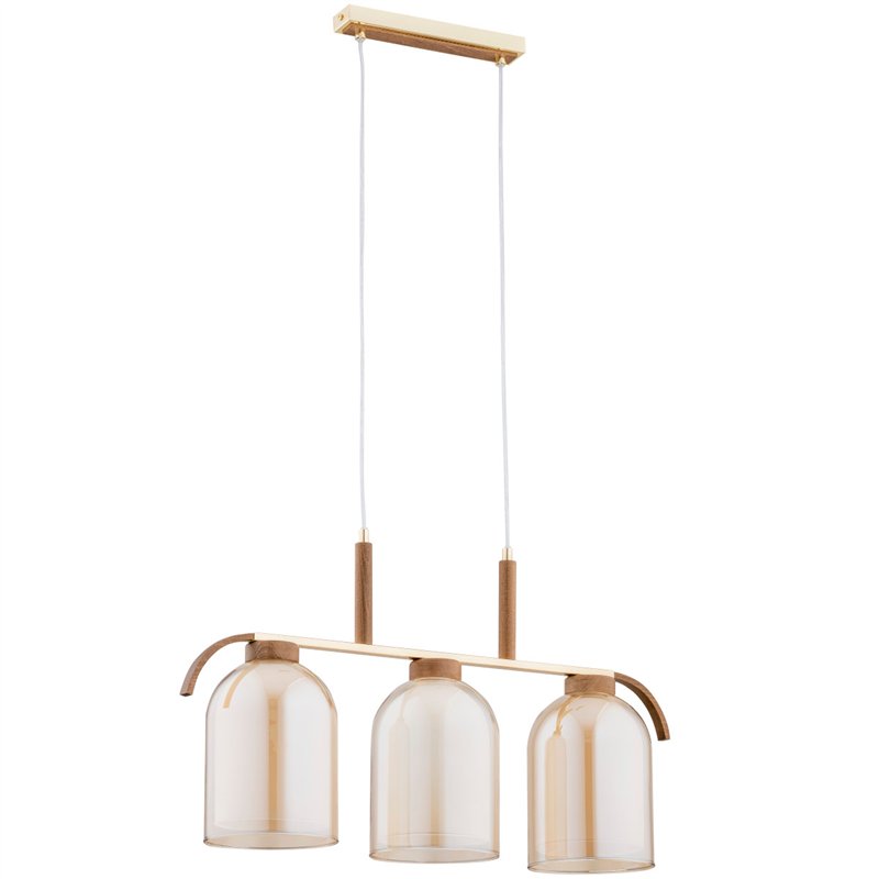 ARIS DREWNIANA 3xE27 Alfa Lampa Wisząca ARIS DREWNIANA 3xE27 Alfa Lampa Wisząca