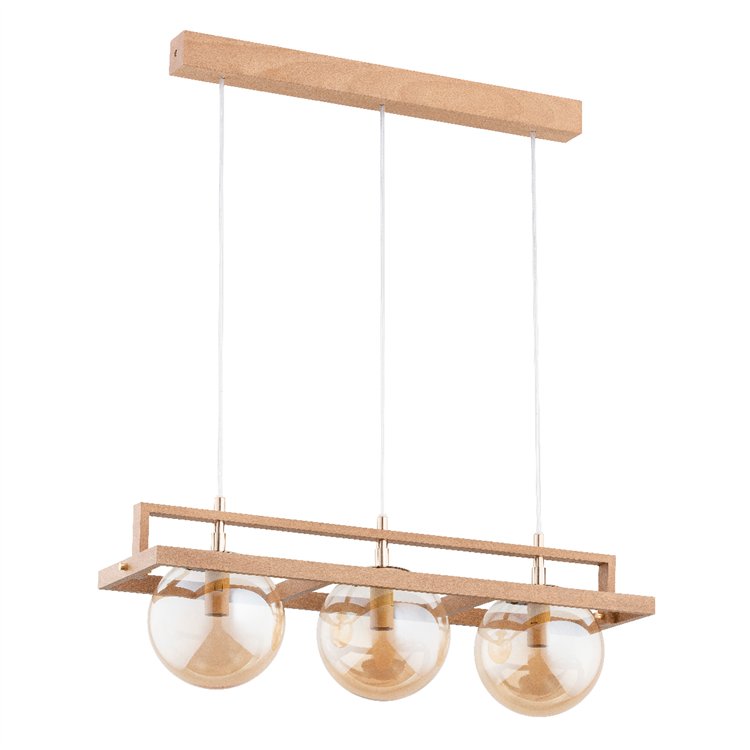 FRIF DREWNIANA 3xE14 Alfa Lampa Wisząca