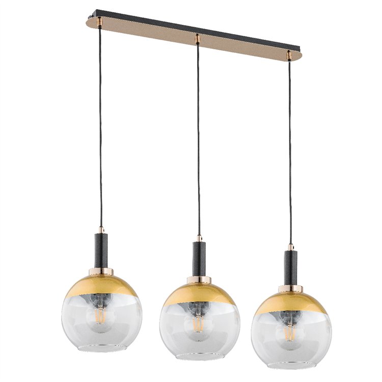 ADRIA ZŁOTA 3xE27 Alfa Lampa Wisząca