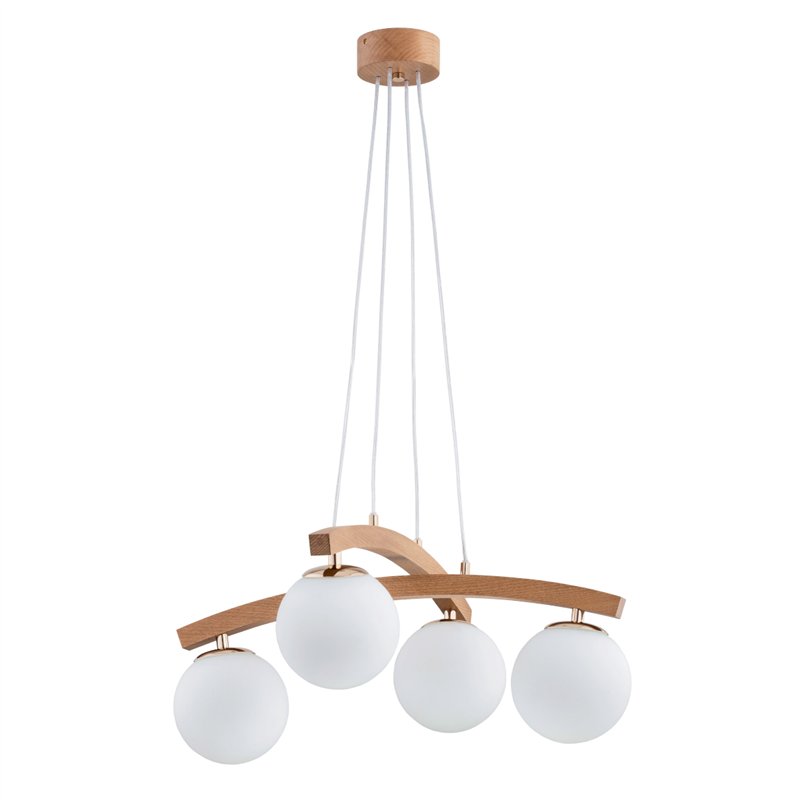 MIKSER DREWNIANA 4xE14 Alfa Lampa Wisząca MIKSER DREWNIANA 4xE14 Alfa Lampa Wisząca