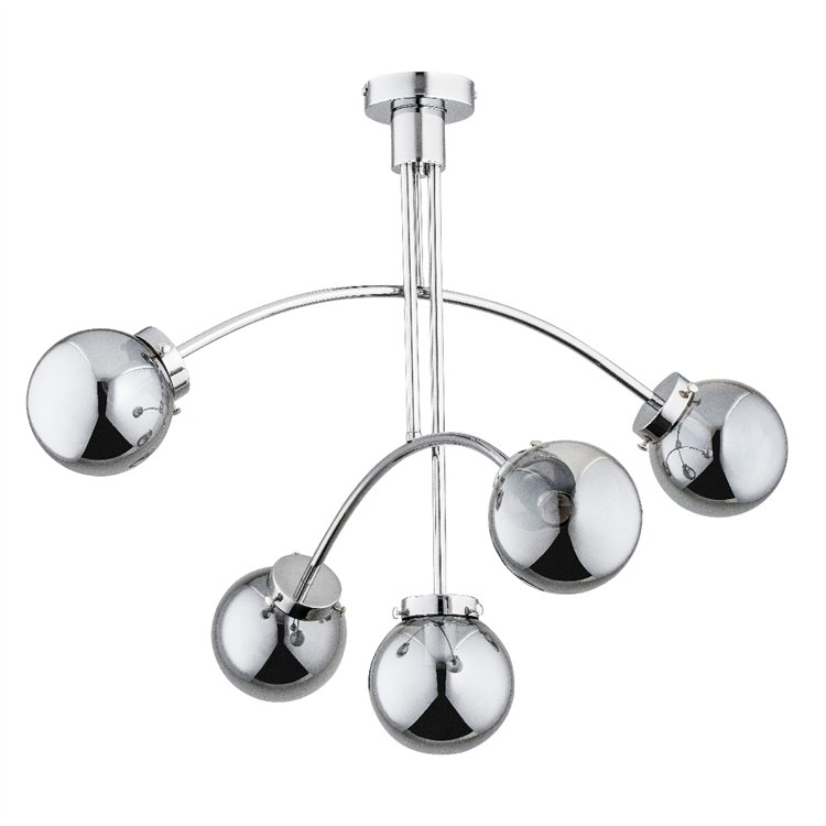 LUSCO CHROM 5xE14 Alfa Lampa Sufitowa