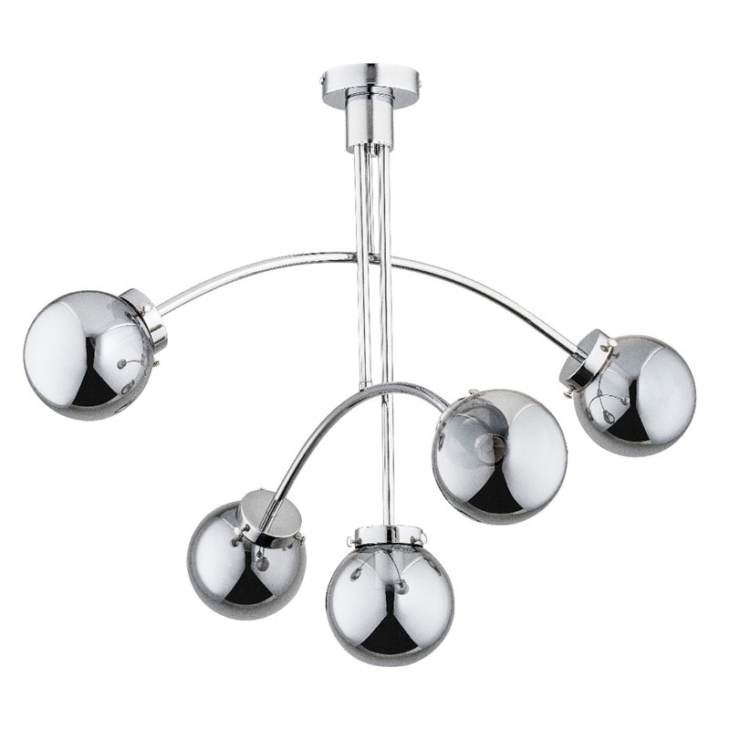 LUSCO CHROM 5xE14 Alfa Lampa Sufitowa LUSCO CHROM 5xE14 Alfa Lampa Sufitowa