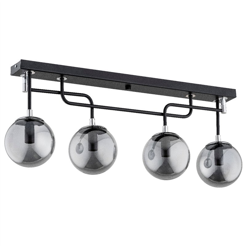 GATUS CZARNA 4xE14 Alfa Lampa Sufitowa GATUS CZARNA 4xE14 Alfa Lampa Sufitowa