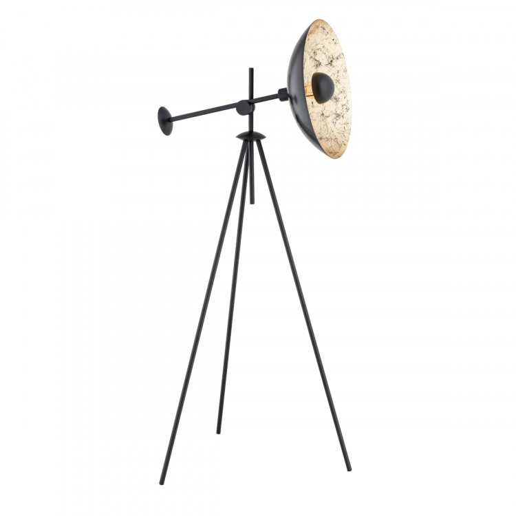 PASSADENA CZARNO-ZŁOTA 1xE27 Alfa Lampa Stojąca 9287