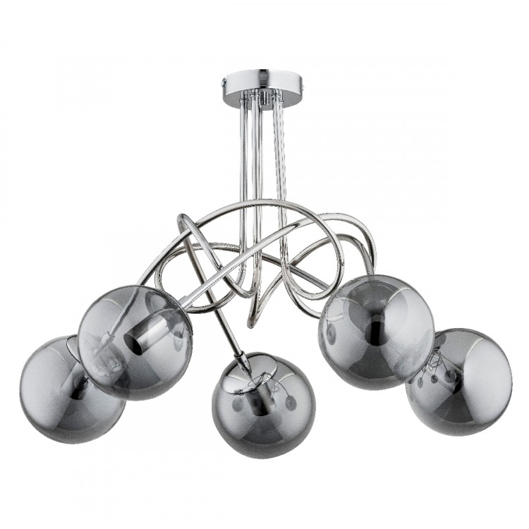 TANGO GLASS CHROM 5xE14 Alfa Lampa Sufitowa 61095