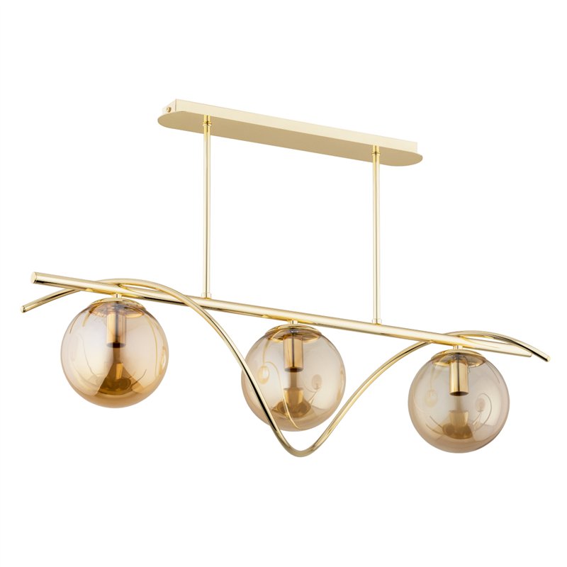 VARNA ZŁOTA 3xE14 Alfa Lampa Sufitowa VARNA ZŁOTA 3xE14 Alfa Lampa Sufitowa