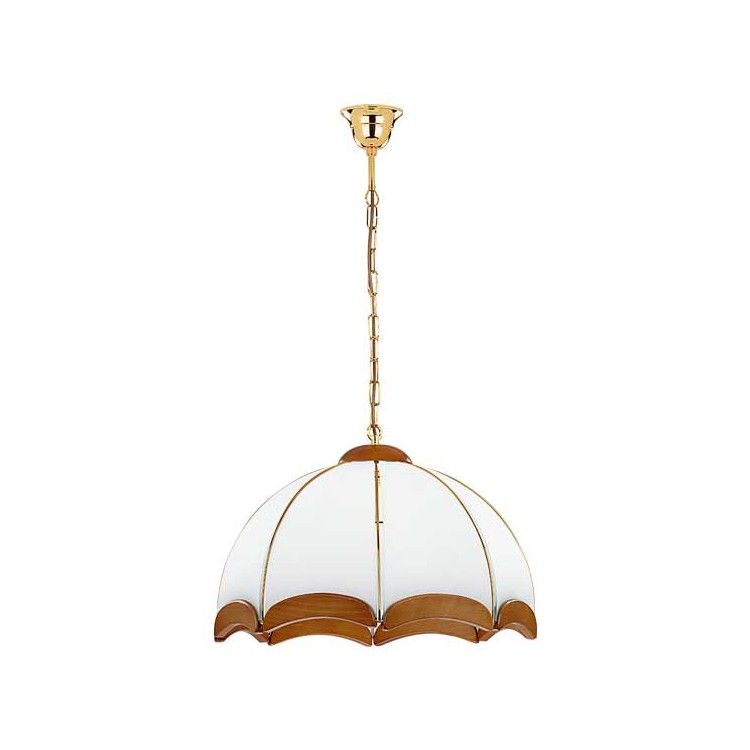 SIKORKA DREWNIANA 3xE27 Alfa Lampa Wisząca 767