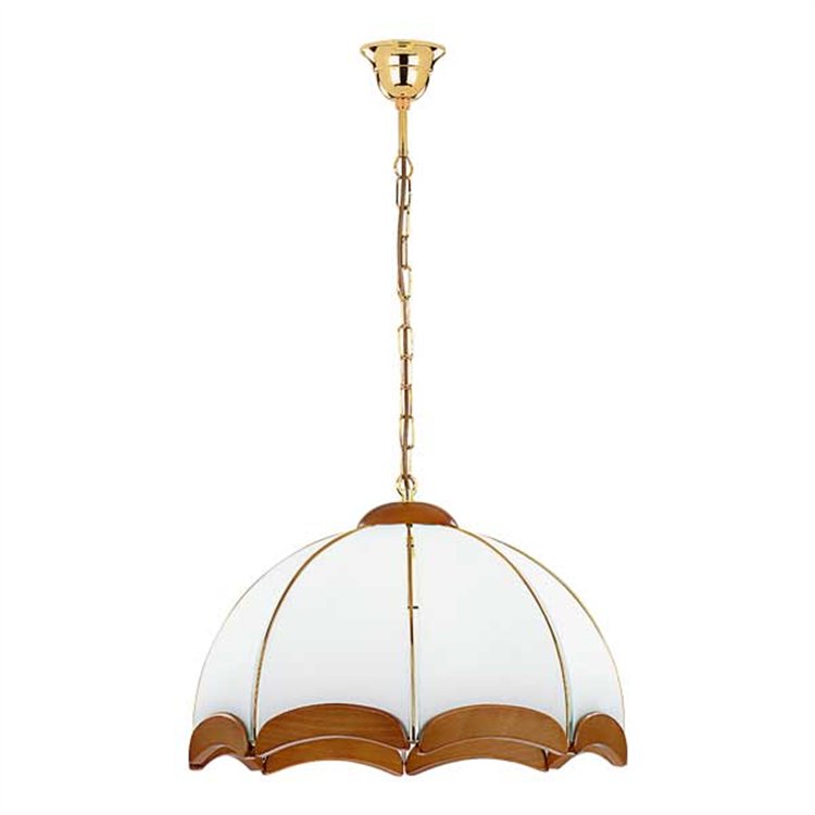 SIKORKA DREWNIANA 3xE27 Alfa Lampa Wisząca