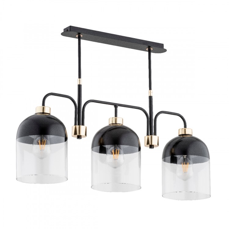 BOVERY CZARNA 3xE27 Alfa Lampa Sufitowa 63001