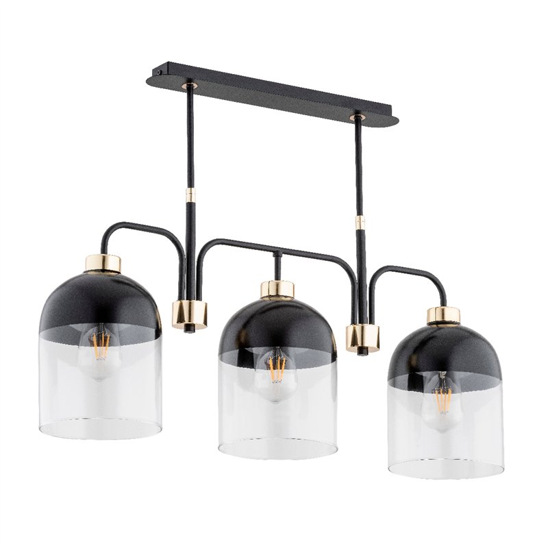 BOVERY CZARNA 3xE27 Alfa Lampa Sufitowa BOVERY CZARNA 3xE27 Alfa Lampa Sufitowa