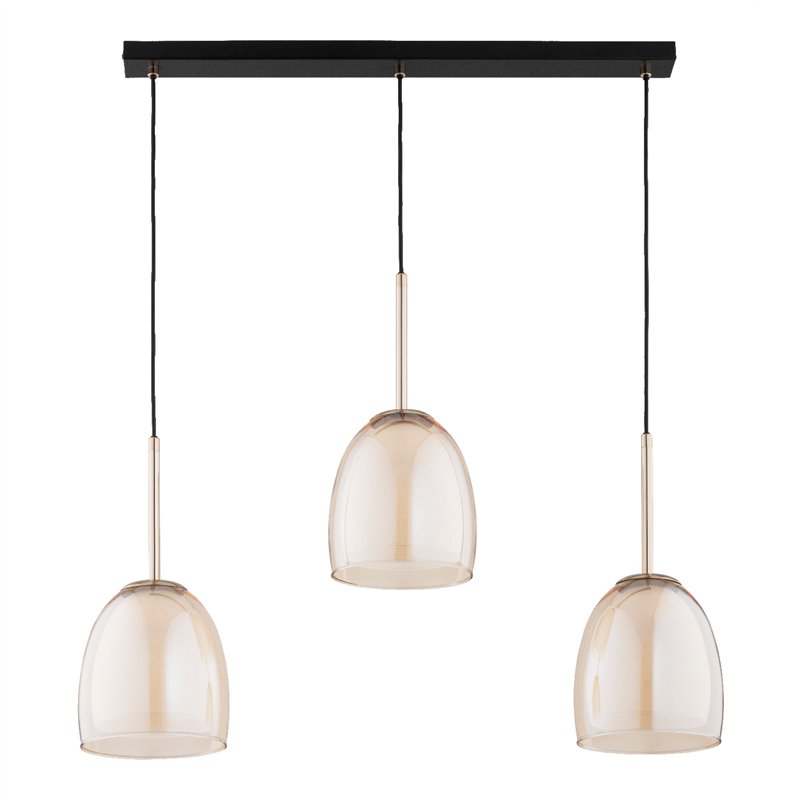 ROVENA ZŁOTA & CZARNA 3xE27 Alfa Lampa Wisząca ROVENA ZŁOTA & CZARNA 3xE27 Alfa Lampa Wisząca