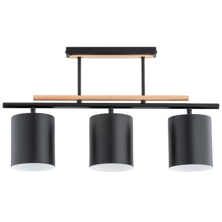 ARCZI CZARNA 3xE27 Alfa Lampa Sufitowa