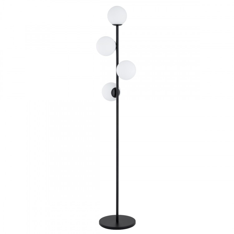 MALAGA CZARNA & BIAŁA 4xE14 Alfa Lampa Stojąca 9289