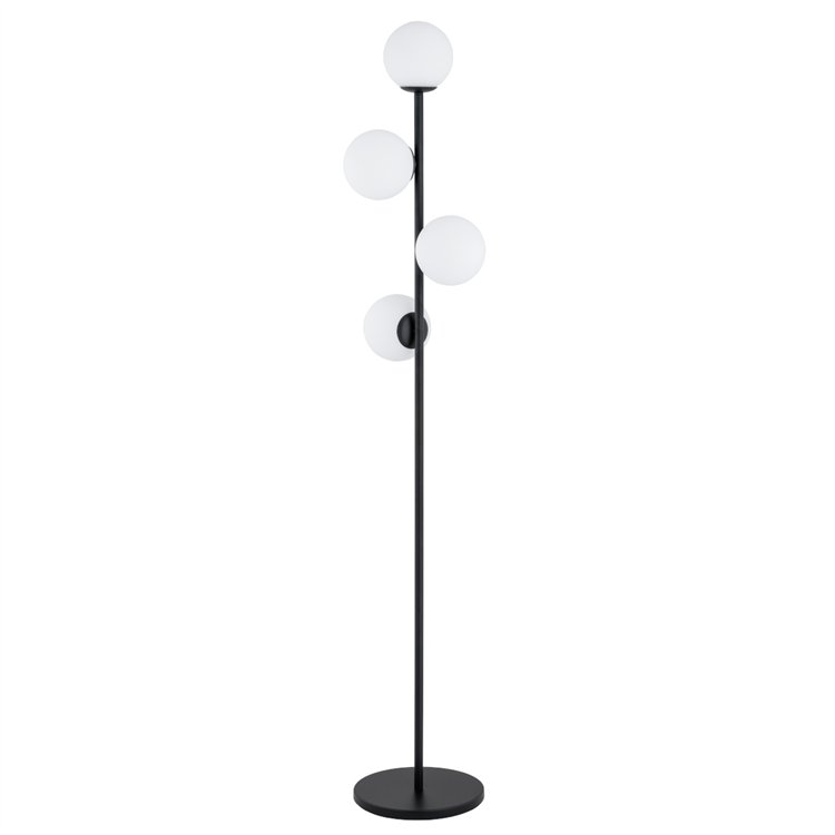 MALAGA CZARNA & BIAŁA 4xE14 Alfa Lampa Stojąca