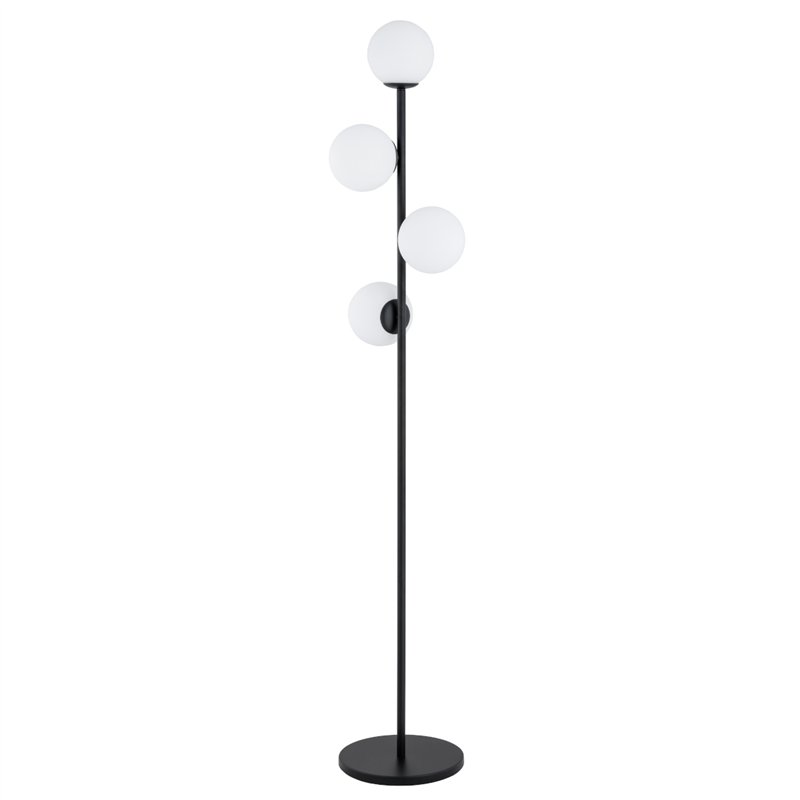 MALAGA CZARNA & BIAŁA 4xE14 Alfa Lampa Stojąca MALAGA CZARNA & BIAŁA 4xE14 Alfa Lampa Stojąca