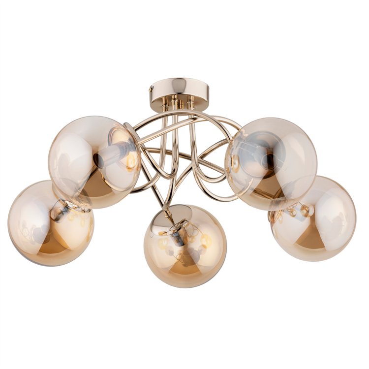 BANKO ZŁOTA 5xE14 Alfa Lampa Sufitowa