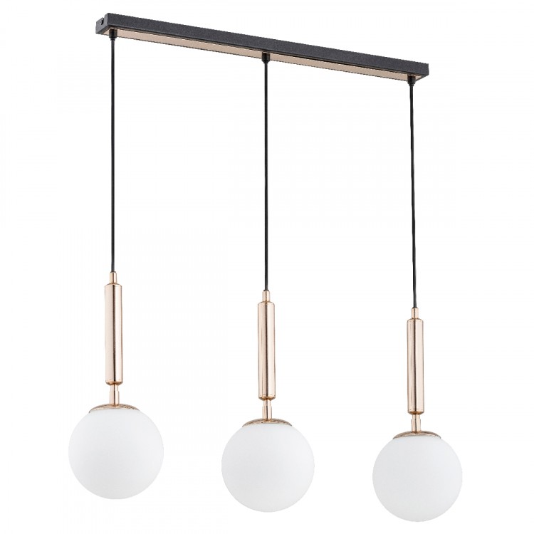 VOLDA PICOLO CZARNO-ZŁOTA 3xE14 Alfa Lampa Wisząca 62205