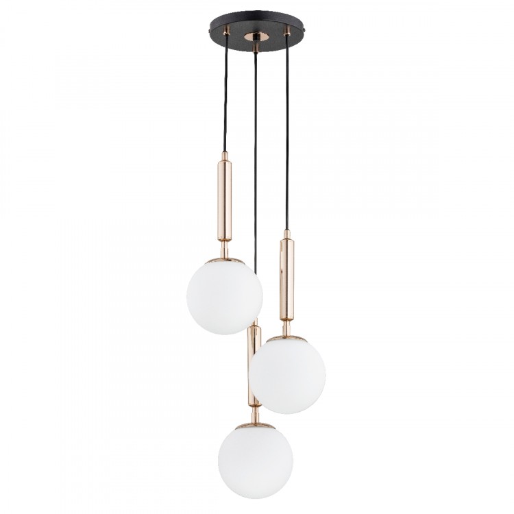 VOLDA PICOLO CZARNO-ZŁOTA 3xE14 Alfa Lampa Wisząca 62202
