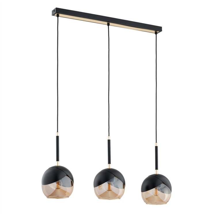 MILTONA BLACK GOLD OP. OŚW. 3 PŁ Alfa Lampa Wisząca