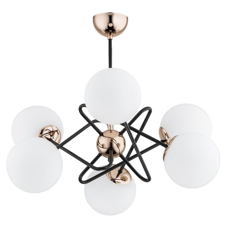 VIRGINIA ZŁOTA 6xE14 Alfa Lampa Sufitowa