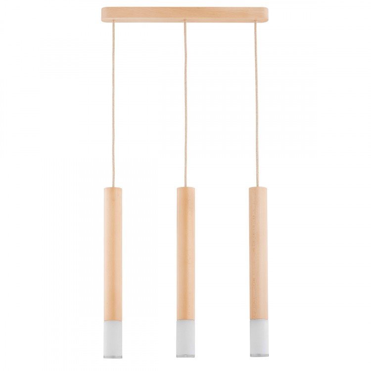 ADORI DREWNIANA 3xE14 Alfa Lampa Wisząca 62282