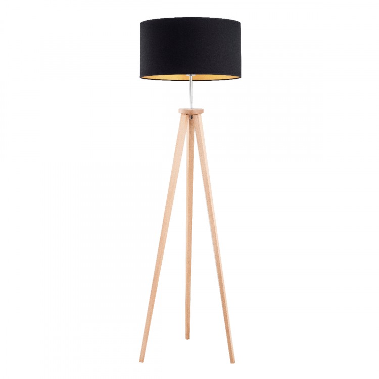 GOLDI DREWNIANA 1xE27 Alfa Lampa Stojąca 9286