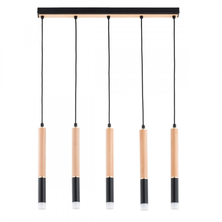 RODEO DREWNIANA 5xG9 Alfa Lampa Wisząca 63216