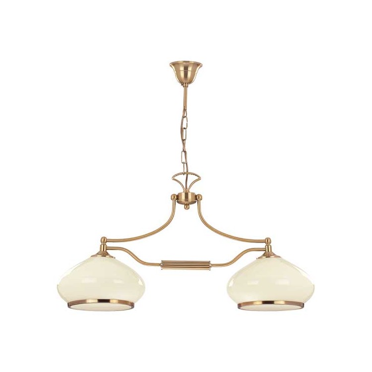 ASTORIA ZŁOTA 2xE27 Alfa Lampa Wisząca 3421