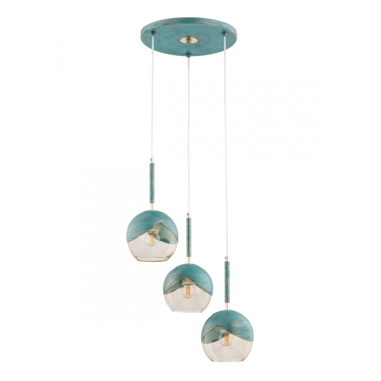 PRADA MIĘTOWA 3xE27 Alfa Lampa Wisząca 62409