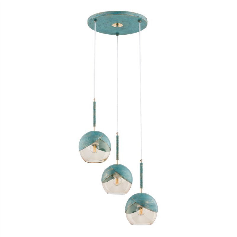 PRADA MIĘTOWA 3xE27 Alfa Lampa Wisząca PRADA MIĘTOWA 3xE27 Alfa Lampa Wisząca